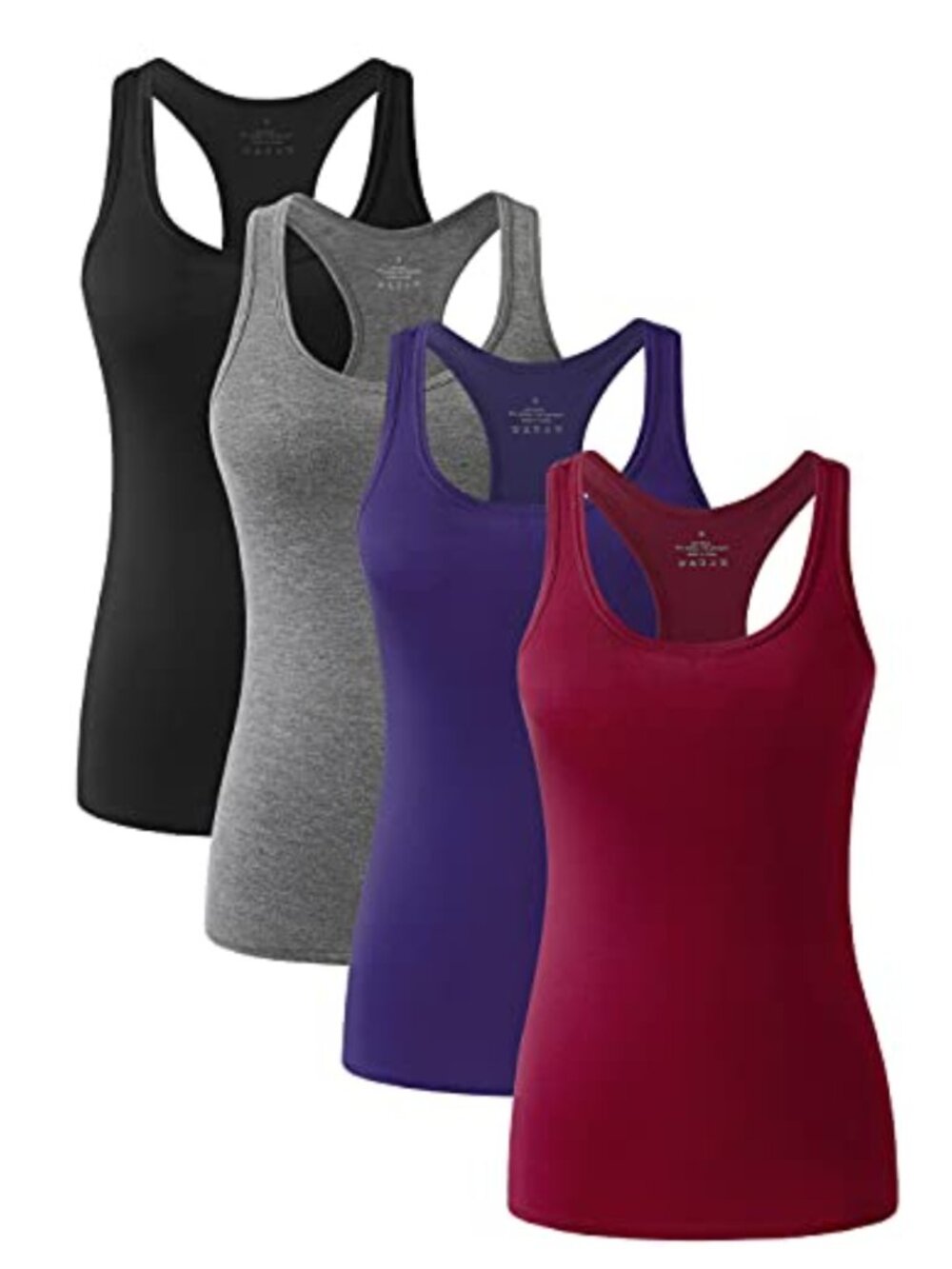 ROSYLINE Women's Racerback Tank Tops Modal Spandex Scoop Neck Workout Yoga 4